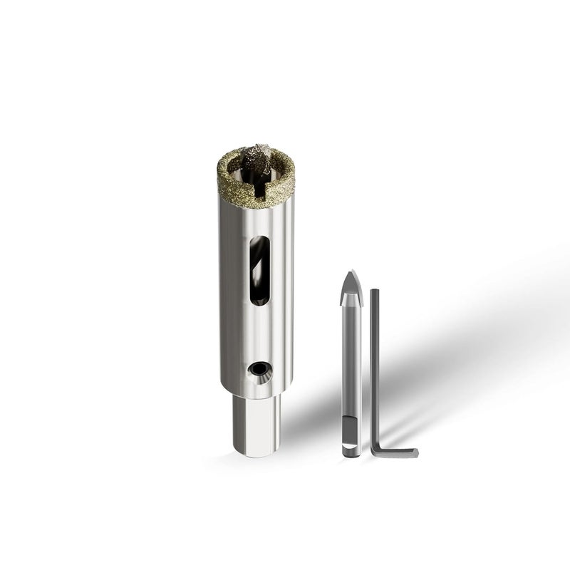 CSOOM 5/8"(16mm) Diamond Hole Saw with Center Drill Bit, One-Touch Positioning, Easy to Penetrate Hard Materials Such as Ceramic, Tile, Glass, Granite, Marble, etc. - Image 1